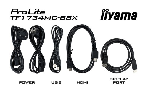 iiyama ProLite TF1734MC-B8X monitor komputerowy 43,2 cm (17") 1280 x 1024 px Ekran dotykowy
