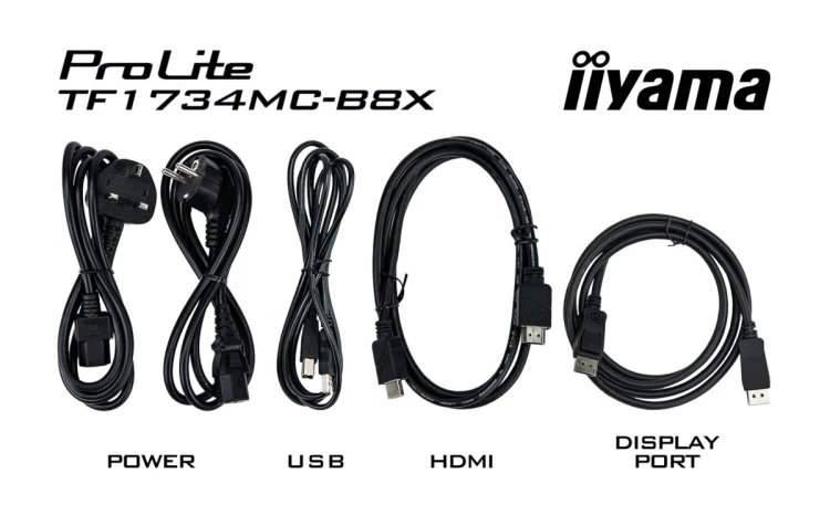 iiyama ProLite TF1734MC-B8X monitor komputerowy 43,2 cm (17") 1280 x 1024 px Ekran dotykowy