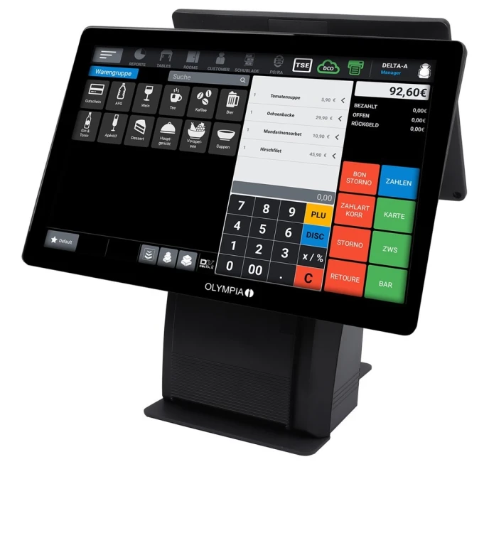Olympia T215DK All-in-One 38,1 cm (15") Ekran dotykowy Czarny