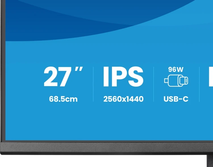 iiyama ProLite XB2797QSNPH-B1 27IN IPS LCD 4MS 2560X1440 350CD/M2 HDMI/DP/USB 2 monitor komputerowy 68,6 cm (27") 2560 x 1440 px Quad HD Czarny