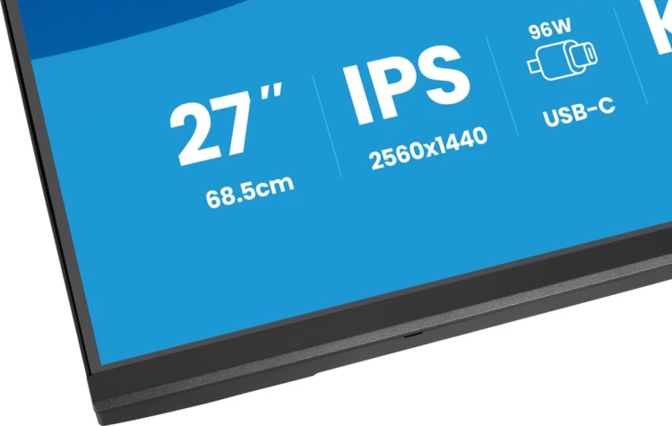 iiyama ProLite XB2797QSNPH-B1 27IN IPS LCD 4MS 2560X1440 350CD/M2 HDMI/DP/USB 2 monitor komputerowy 68,6 cm (27") 2560 x 1440 px Quad HD Czarny