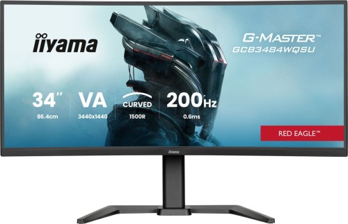 iiyama G-MASTER GCB3484WQSU-B2 34IN PRO-GAMING 0.4MS VA LCD 3440X144 monitor komputerowy 86,4 cm (34") 3440 x 1440 px UltraWide Quad HD Czarny