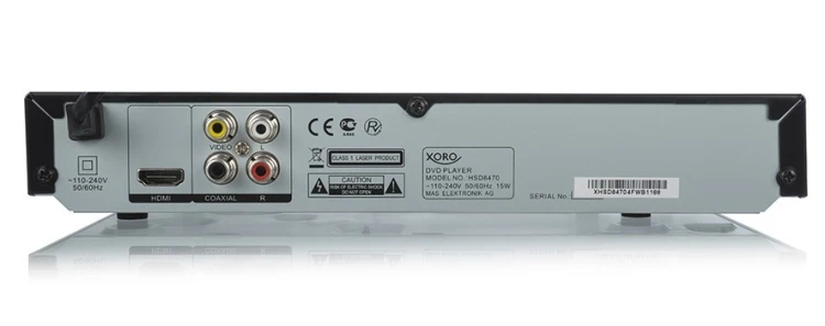 Xoro HSD 8470 DVD-Player MPEG-4 1080p Upscaling HDMI USB 2.0