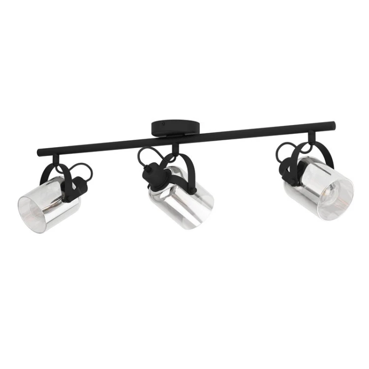 Lampa punktowa BERREGAS 3XE27 czarna/chrome