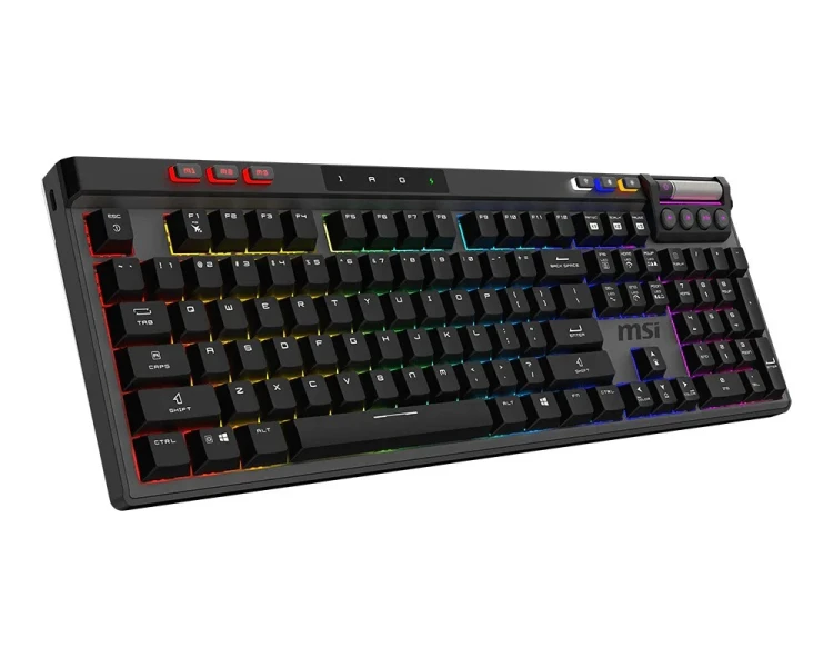 MSI STRIKE PRO WIRELESS klawiatura Gaming USB + Bluetooth QWERTY US English Czarny