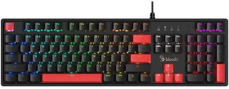 Klawiatura przewodowa A4Tech Bloody S520N Fire Black mechaniczna