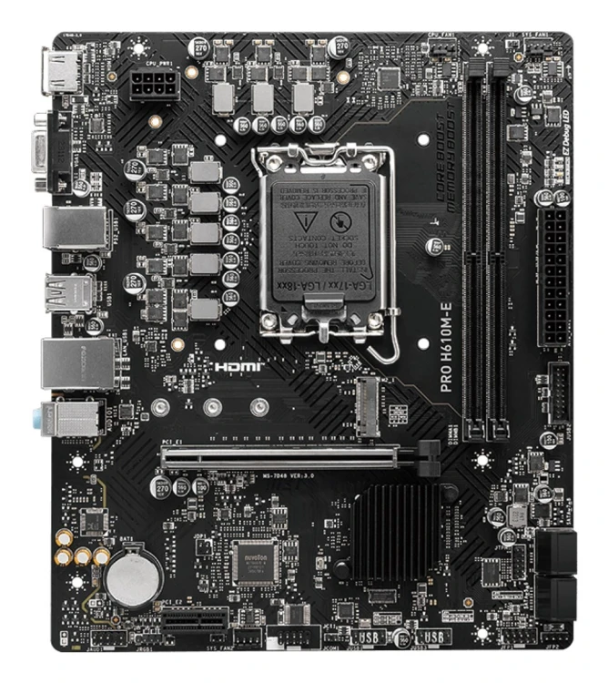 MSI PRO H610M-E płyta główna Intel H610 LGA 1700 micro ATX