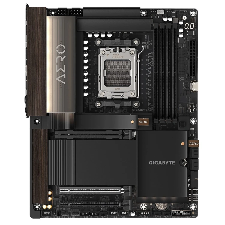 GIGABYTE X870E AERO X3D DARK WOOD AMD X870E Gniazdo AM5 ATX
