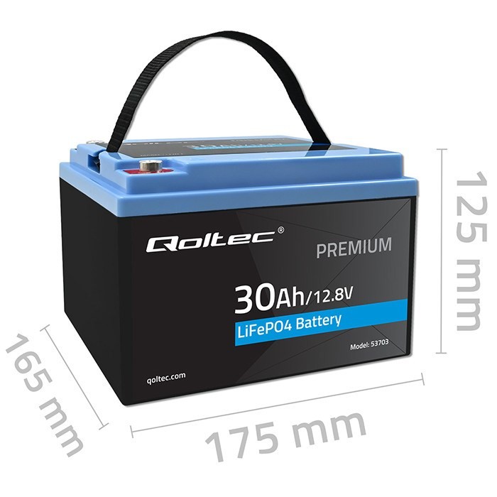 Akumulator LiFePO4 Litowo-Żelazowo-Fosforanowy 12.8V 30Ah 384Wh BMS