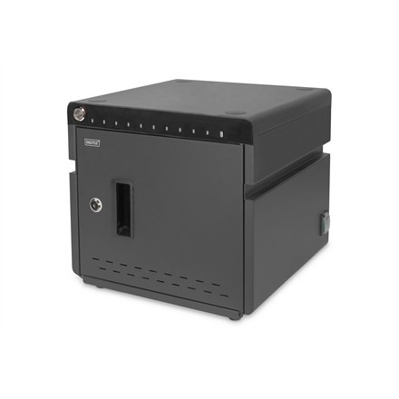 Digitus Mobilna desktopowa stacja ładowania do 10 notebooków/tabletów do 13 cala, UV-C, USB-C