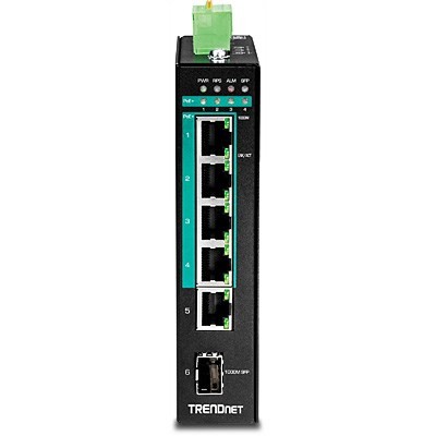 TRENDnet Industrie Switch  6 Port Gbit Manag.L2+ PoE+ Metall