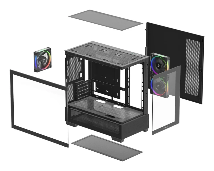 DeepCool CG380 3F Midi Tower Czarny