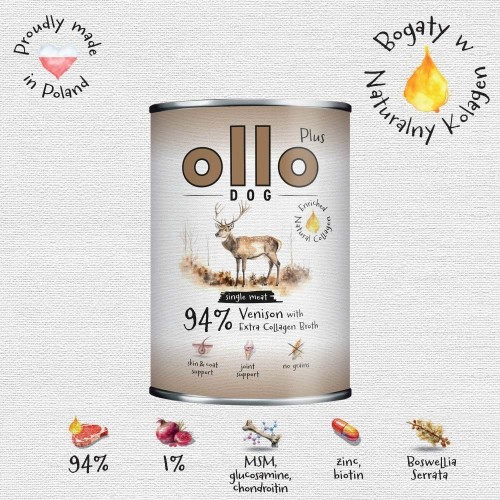 Ollo Plus Kolagen Jeleń 800g