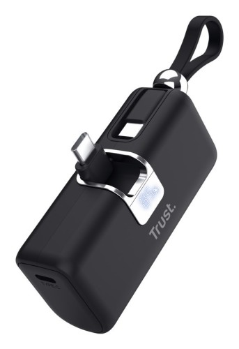 Kieszonkowy powerbank TRUST Pacto 5000 mAh czarny