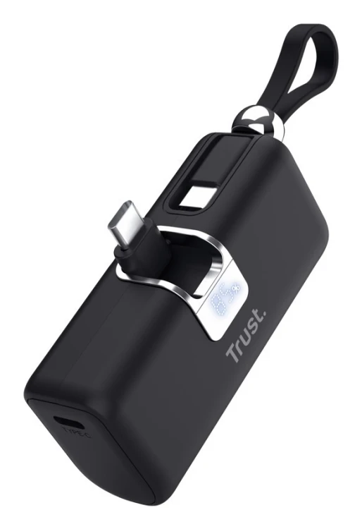 Kieszonkowy powerbank TRUST Pacto 5000 mAh czarny