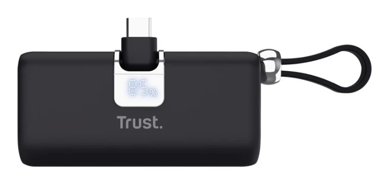 Kieszonkowy powerbank TRUST Pacto 5000 mAh czarny