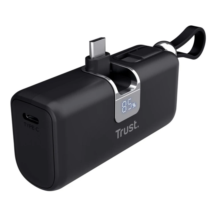 Kieszonkowy powerbank TRUST Pacto 5000 mAh czarny