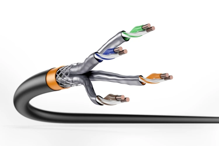Digitus Kabel instalacyjny zewnętrzny suchy kat.7, S/FTP, AWG 23/1, PE, 1000m, czarny, szpula