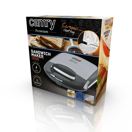 Opiekacz do kanapek CAMRY CR 3018 (700W; kolor czarny)