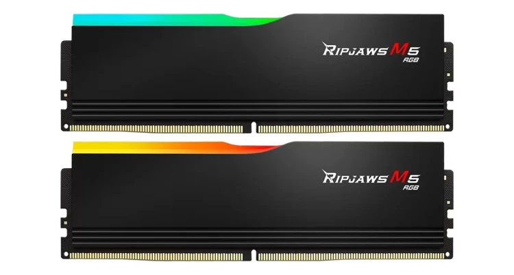 G.Skill Ripjaws M5 RGB F5-6000J2836G16GX2-RM5RK moduł pamięci 32 GB 2 x 16 GB DDR5 4800 MT/s 288-pin DIMM