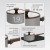 Rondel z pokrywką 18cm, 1,9L MR-1211-18S MAESTRO grey