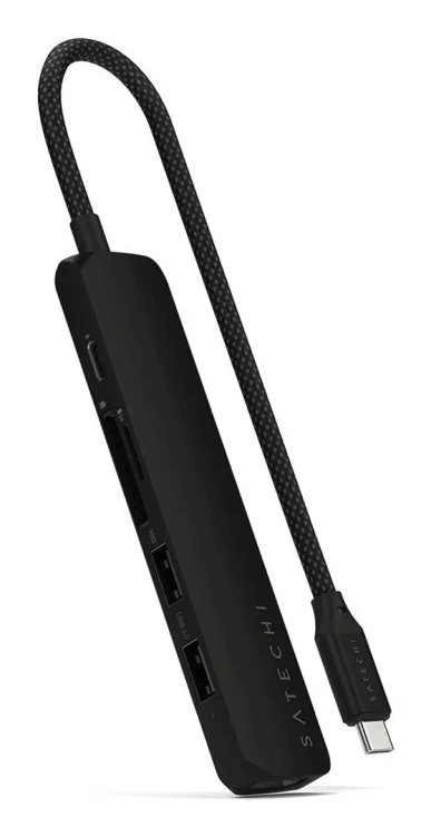 Satechi ST-P6SK huby i koncentratory USB Type-C 10000 Mbit/s Czarny