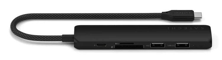 Satechi ST-P6SK huby i koncentratory USB Type-C 10000 Mbit/s Czarny