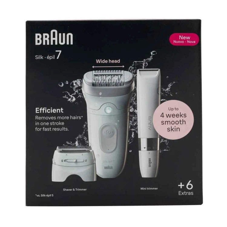 Braun Silk-épil 7 7-441 40 pęset(y) Srebrny, Biały