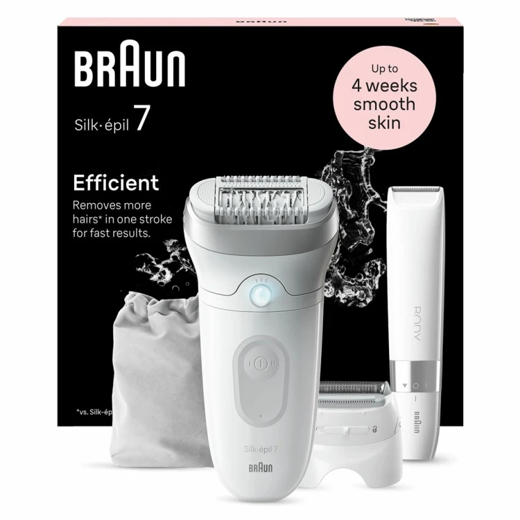 Braun Silk-épil 7 7-441 40 pęset(y) Srebrny, Biały
