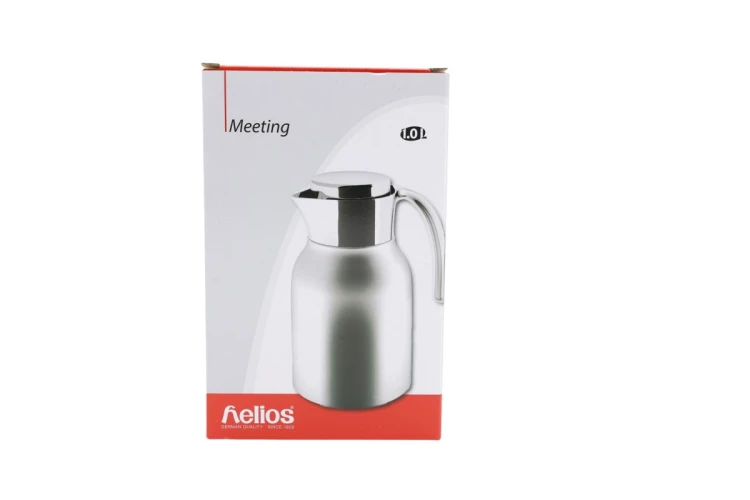Helios Edelstahl-Isolierkanne Meeting 1,0 l