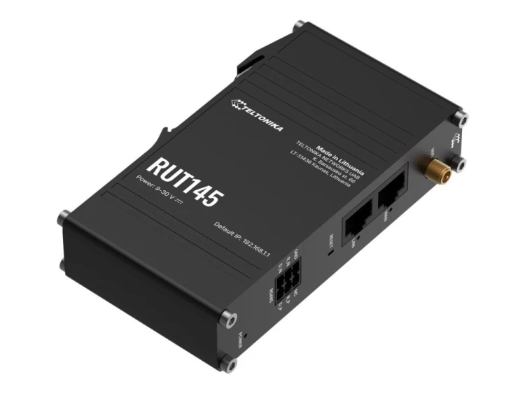 Teltonika RUT145 router bezprzewodowy Fast Ethernet Jedna częstotliwości (2,4 GHz) Czarny