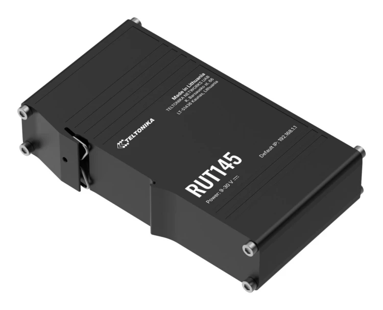 Teltonika RUT145 router bezprzewodowy Fast Ethernet Jedna częstotliwości (2,4 GHz) Czarny