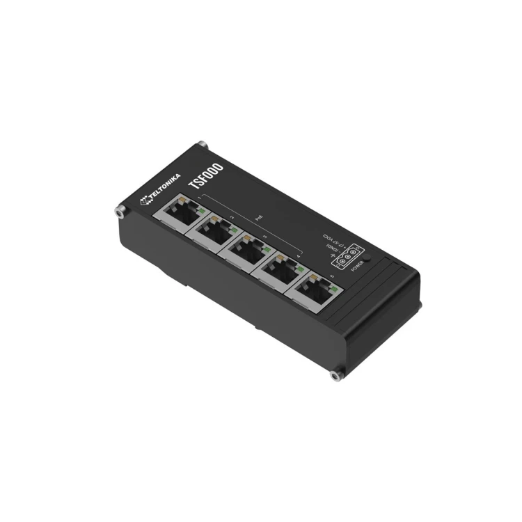 Teltonika TSF000 Nie zarządzany Fast Ethernet (10/100) Obsługa PoE Desktop Czarny
