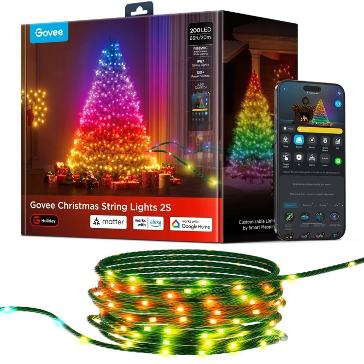 Govee Oświetlenie LED Christmas String Lights 2S 20m H80C4C42