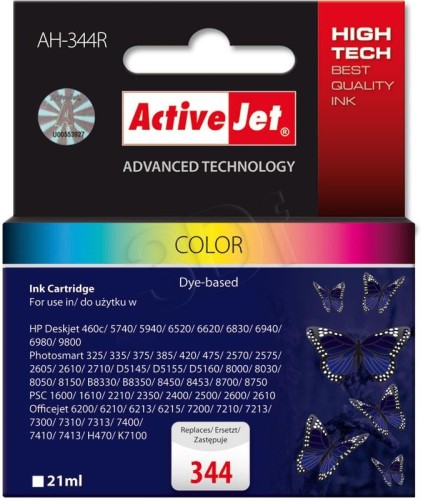 Activejet AH-344R Tusz (zamiennik HP 344 C9363EE; Premium; 21 ml; kolor)