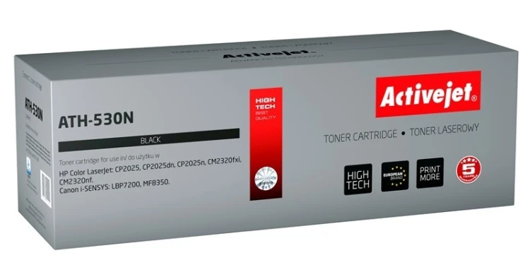 Activejet ATH-530N Toner (zamiennik HP 304A CC530A, Canon CRG-718B; Supreme; 3400 stron; czarny)