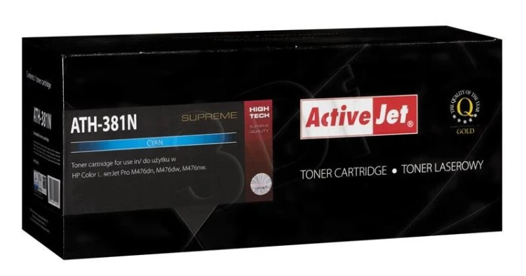 Activejet ATH-381N Toner (zamiennik HP 312A CF381A; Supreme; 2700 stron; niebieski)