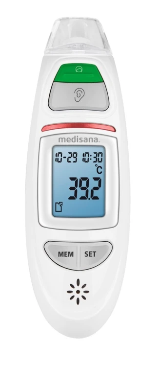 Termometr wielofunkcyjny Infrared Medisana TM 750 jednostki miary °C, °F | pamięć do 30 pomiarów