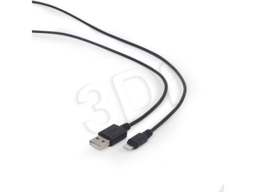 Kabel GEMBIRD CC-USB2-AMLM-1M (USB 2.0 M - Lightning M; 1m; kolor czarny)