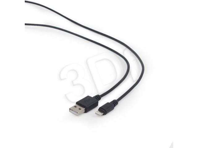 Kabel GEMBIRD CC-USB2-AMLM-1M (USB 2.0 M - Lightning M; 1m; kolor czarny)