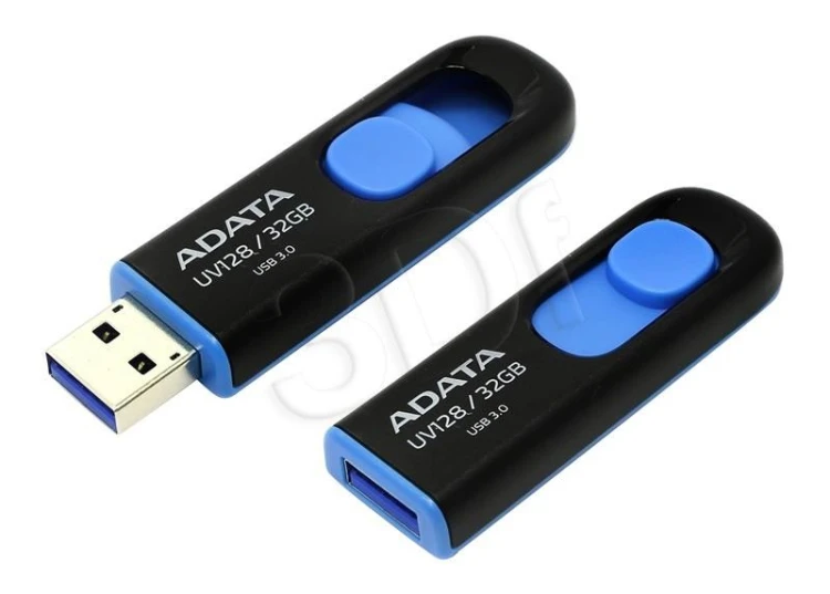 Pendrive ADATA UV128 AUV128-32G-RBE (32GB; USB 3.0; kolor czarny)