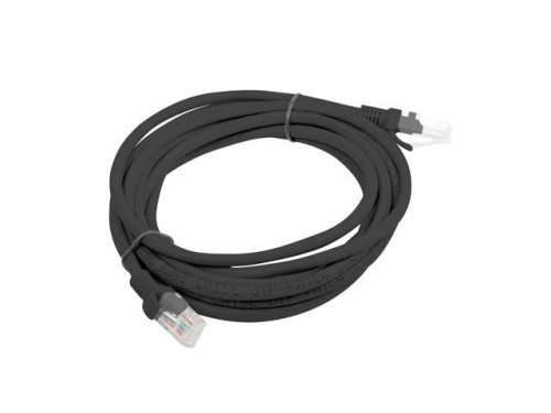 Patchcord UTP Lanberg PCU6-10CC-0300-BK (RJ45 - RJ45 ; 3m; UTP; kat. 6; kolor czarny)