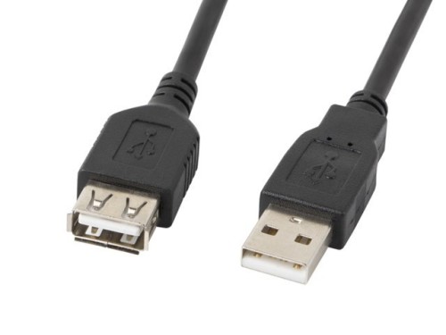 Kabel Lanberg  CA-USBE-10CC-0030-BK (USB 2.0 Męski - USB 2.0 Żeński; 3m; czarny)