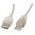 Kabel Lanberg CA-USBE-12CC-0018-TR (USB 2.0 M - USB 2.0 F; 1,8m; kolor biały)