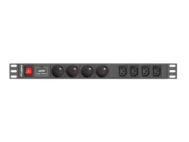 Listwa zasilająca Lanberg  PDU-04E04I-0200-BK (2m; kolor czarny)