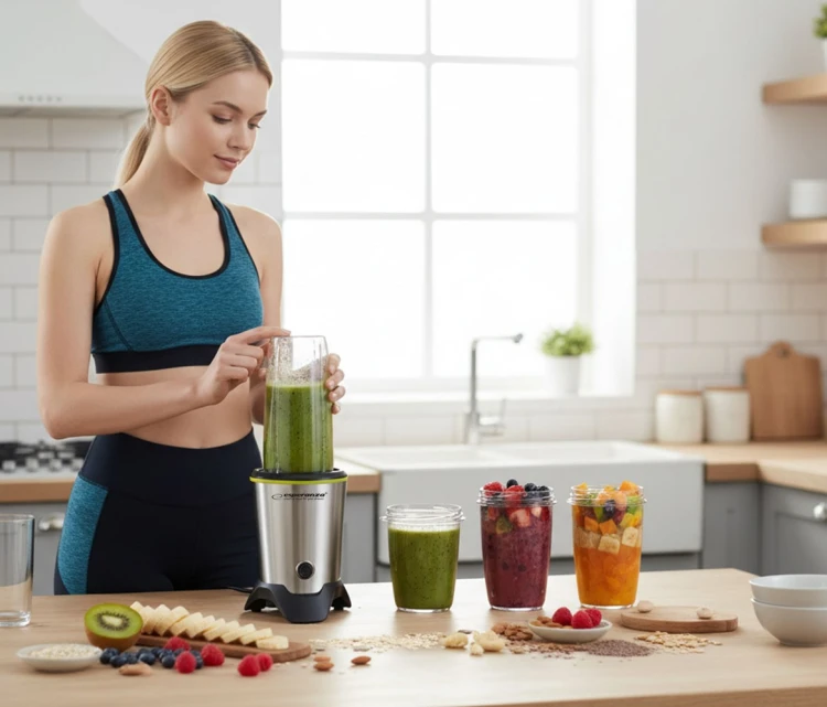 Blender sportowy Esperanza MASTER EKM028 (1000W; kolor czarno-srebrny)