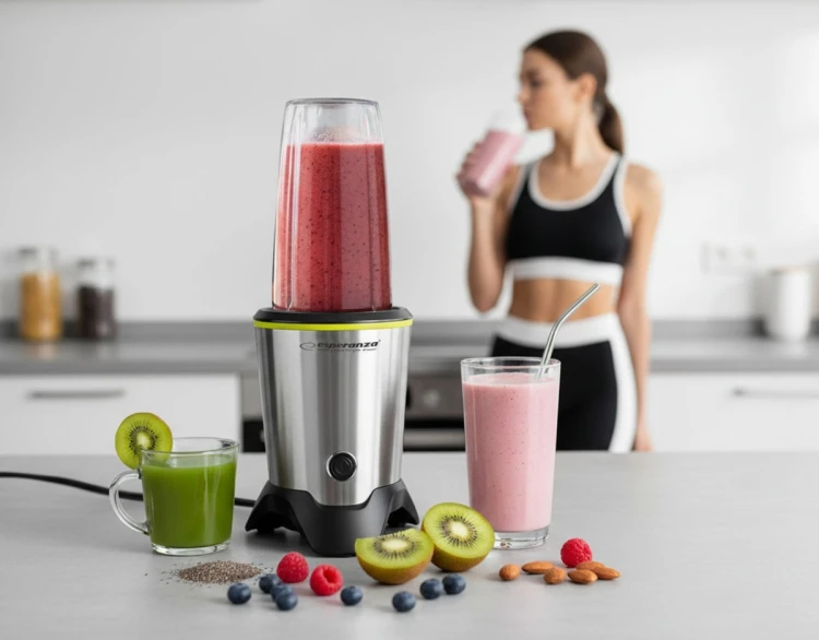 Blender sportowy Esperanza MASTER EKM028 (1000W; kolor czarno-srebrny)