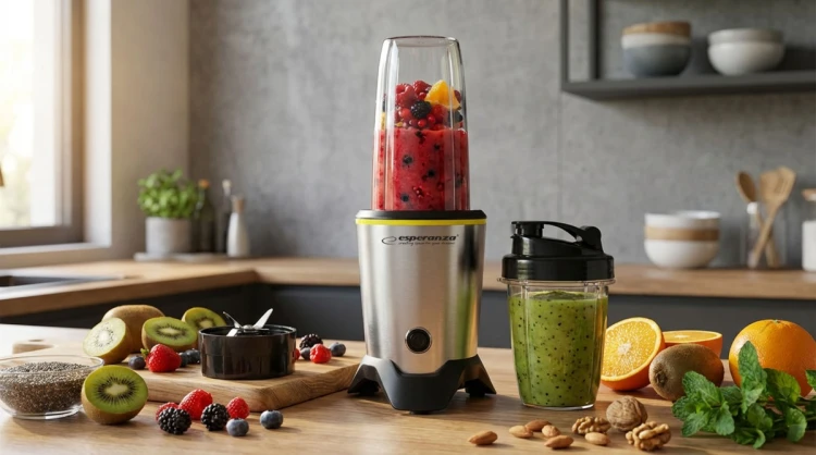 Blender sportowy Esperanza MASTER EKM028 (1000W; kolor czarno-srebrny)