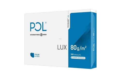 Papier xero ksero biurowy POLLUX (A4; 80g/m2; 500 szt.arkuszy; kolor biały, matowy)