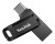 Pendrive SanDisk Ultra Dual GO SDDDC3-064G-G46 (64GB; USB 3.0, USB-C; kolor czarny)